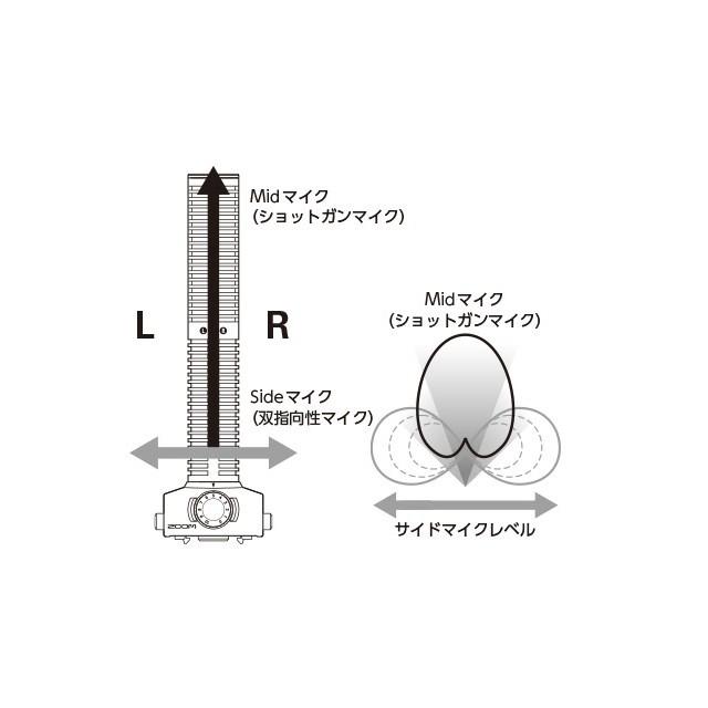 ズーム(楽器) ZOOM SSH-6 ステレオショットガンマイク【配送区分