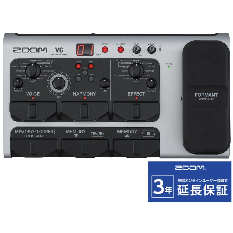 Zoom V6 ボーカルエフェクター　おまけつき Zoom V6 ボーカルエフェクター おまけつき