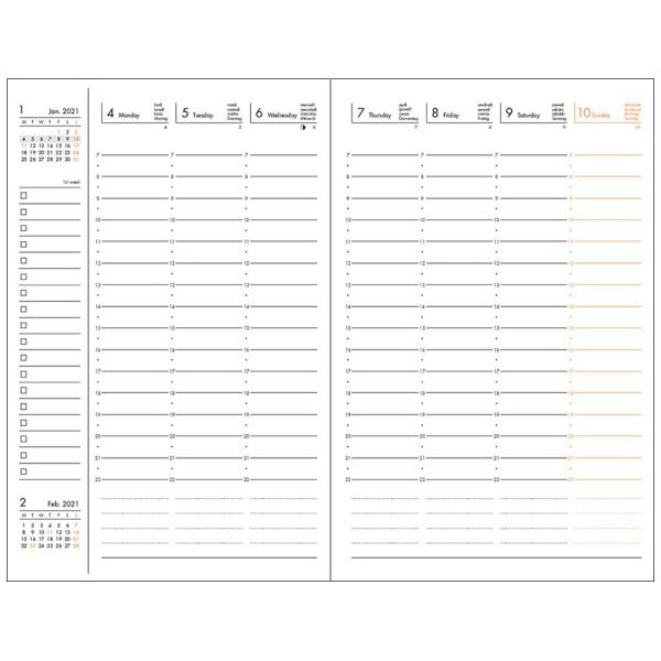 手帳 21 スケジュール帳 ダイアリー ウィークリー バーチカル 年10月始まり B6変型 リザ マークス 21adr Cv06 Online Mark S 通販 Yahoo ショッピング