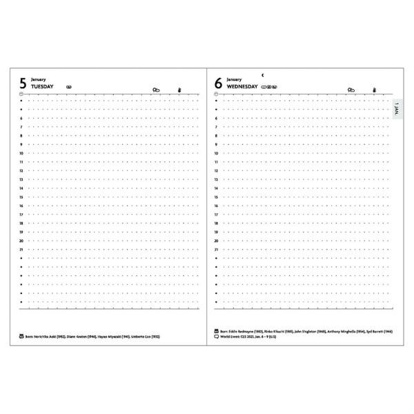 手帳 21 スケジュール帳 ダイアリー Edit 1日1ページ 21年1月始まり A6正寸 奈良美智 マークス 21wdr Etd05 Online Mark S 通販 Yahoo ショッピング