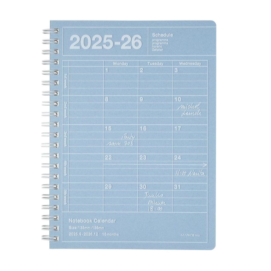 MARK'S（マークス） 【50%OFF】手帳 2026 スケジュール帳 2025年9月