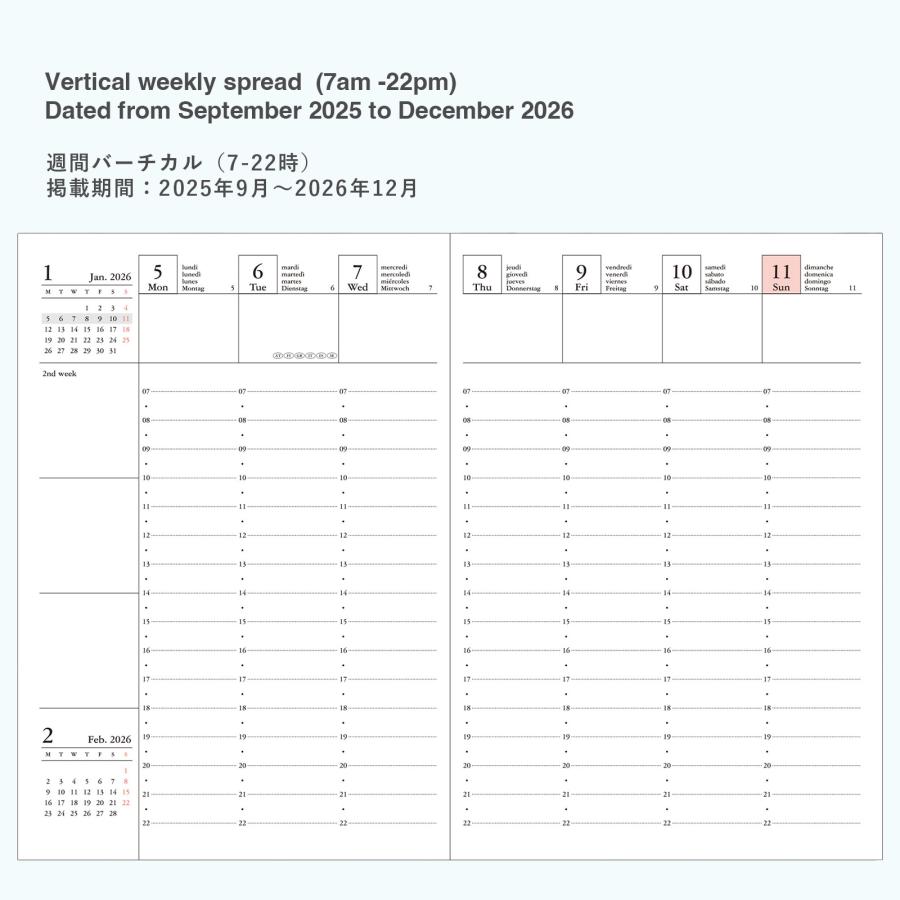 MARK'S（マークス） 【50%OFF】手帳 2026 スケジュール帳 2025年9月