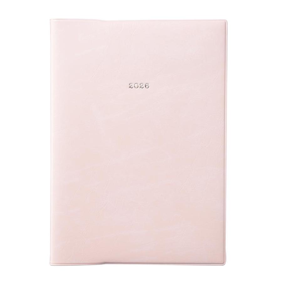 EDiT 手帳 2026 スケジュール帳 2026年3月始まり 週間ノート手帳 セミA5 三分割週間バーチカルニュアンスカラー 春始まり 日記 貼り表紙 上品 | MARK'S | 02