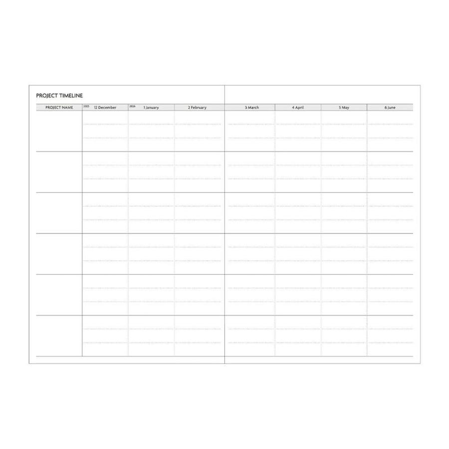 EDiT 手帳 2026 スケジュール帳 2026年3月始まり 週間ノート手帳 セミA5 三分割週間バーチカルニュアンスカラー 春始まり 日記 貼り表紙 上品 | MARK'S | 08