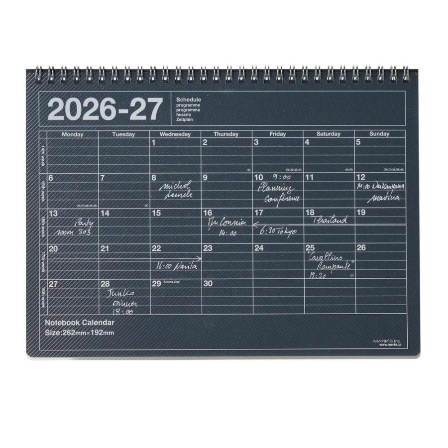 MARK'S（マークス） 手帳 2026 スケジュール帳 2026年4月始まり 月間