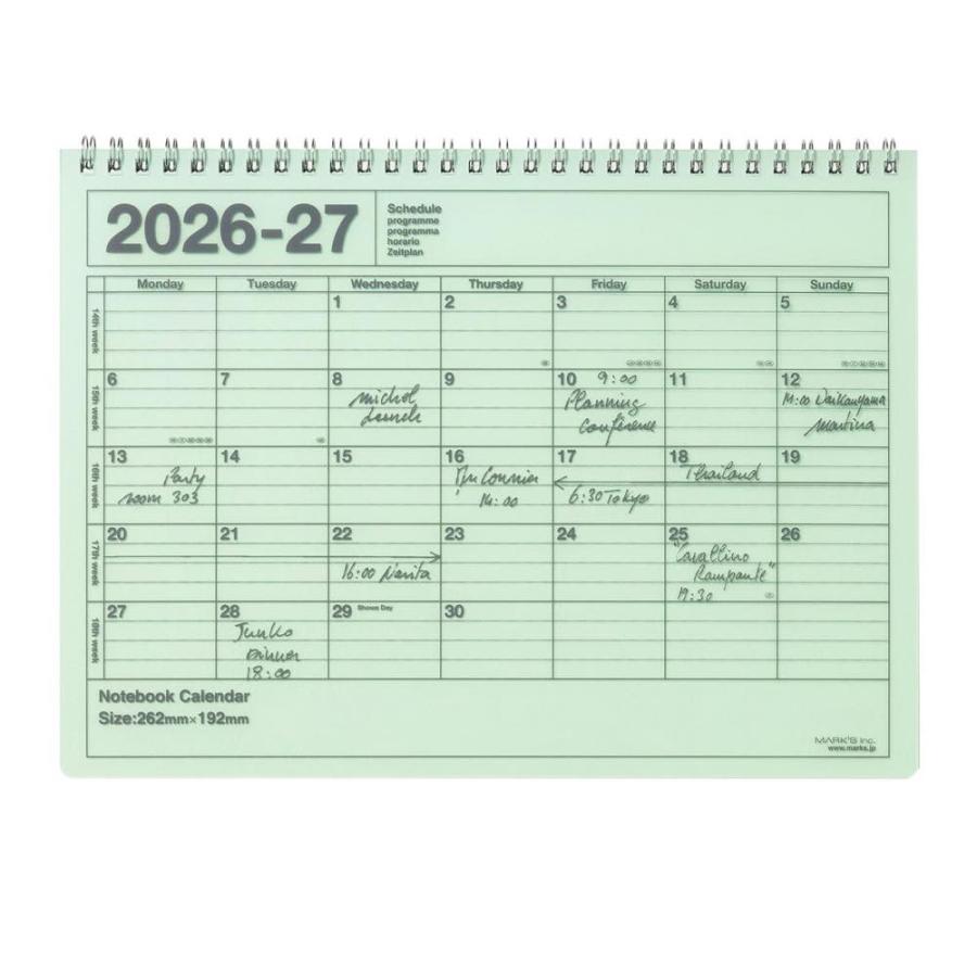 MARK'S（マークス） 手帳 2026 スケジュール帳 2026年4月始まり 月間