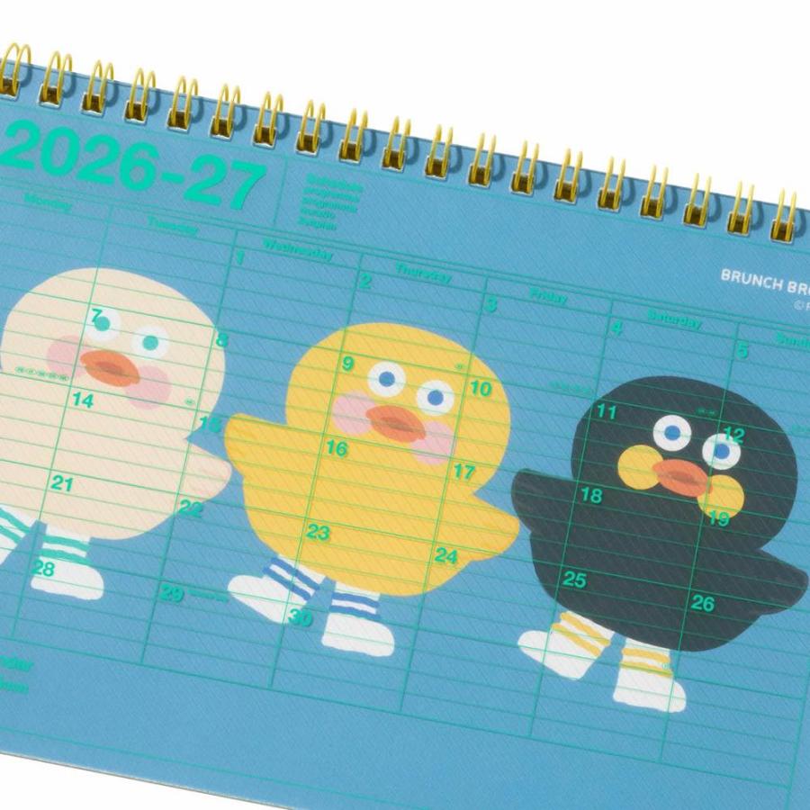 マークス 手帳 2026 スケジュール帳 2026年4月始まり 月間ブロック B6変型 ノートブックカレンダー・S/ブランチブラザー コンパクト メモ付き | MARK'S | 06