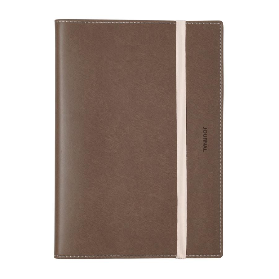 手帳 2026 スケジュール帳 2025年12月始まり 週間ブロック B6正寸 PU縫製ジャケットカバー ライフログ手帳 PUカバー ペンホルダー付き マークス | MARK'S | 01