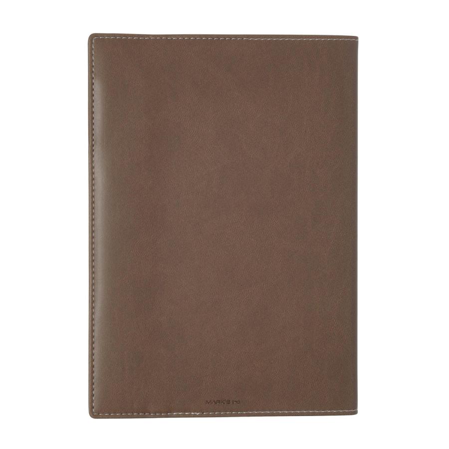 手帳 2026 スケジュール帳 2025年12月始まり 週間ブロック B6正寸 PU縫製ジャケットカバー ライフログ手帳 PUカバー ペンホルダー付き マークス | MARK'S | 07