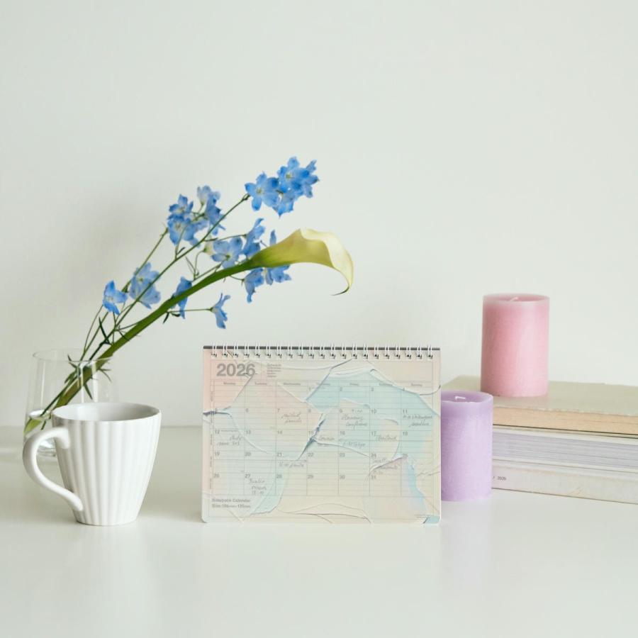 手帳 2026 スケジュール帳 2026年1月始まり 月間ブロック B6変型 ノートブックカレンダー・S/岡村芳樹 予定管理 目標記録 ライフログ ビジネス マークス | MARK'S | 10
