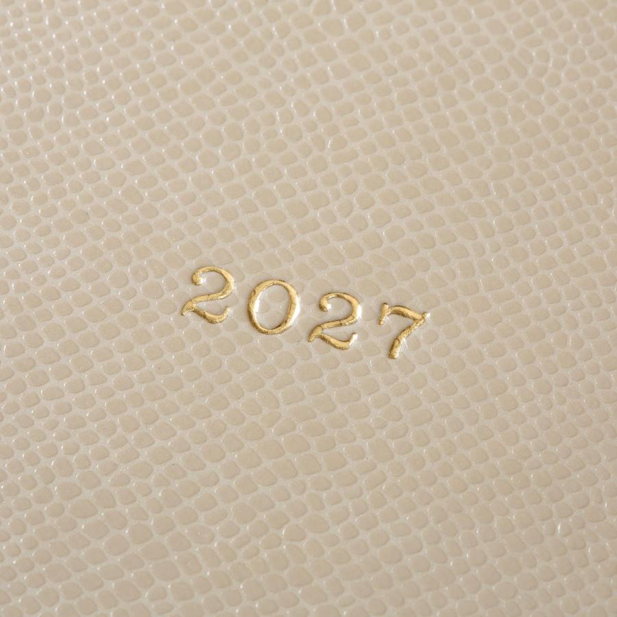 直営店限定 手帳 2027 スケジュール帳 2026年12月始まり 週間ノート セミA5 スープル・プリュス 272ページ リザード調 PUカバー 箔押し おしゃれ EDiT | MARK'S | 10