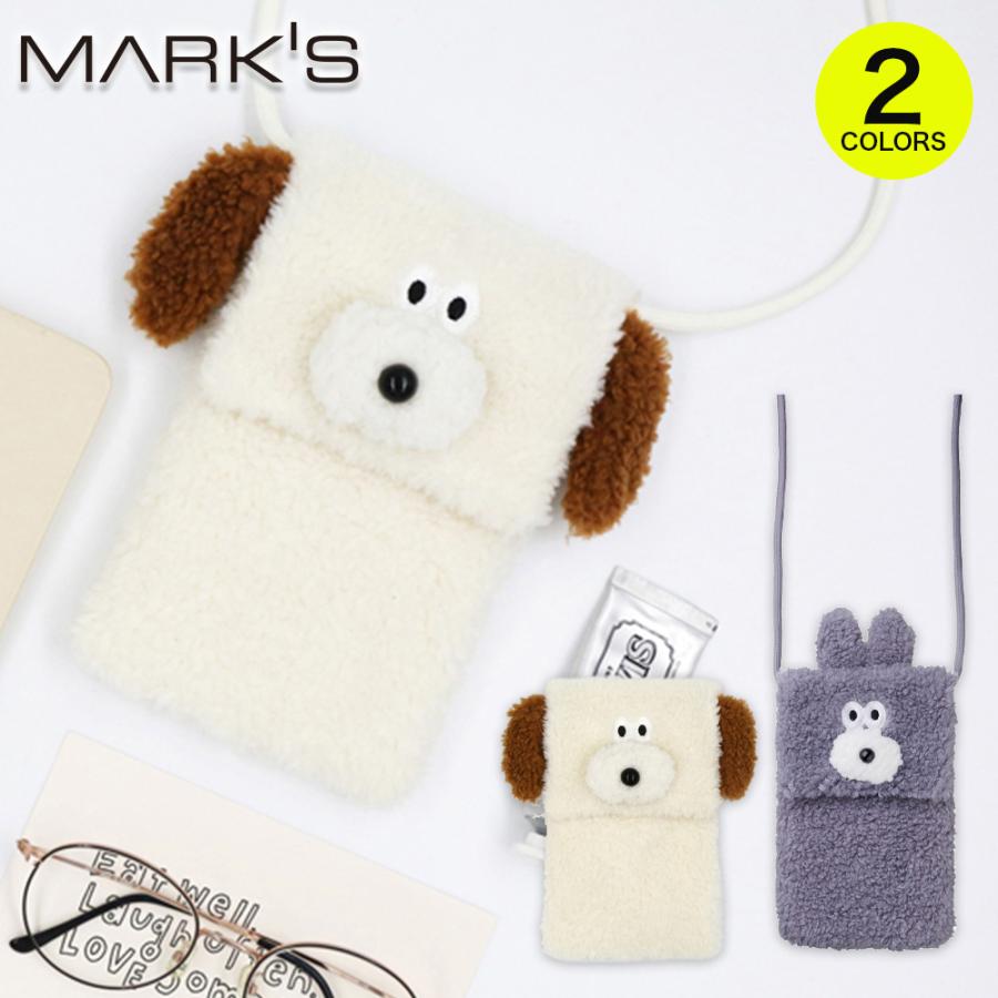 リズメロ ぬいぐるみポシェット スマホケース付き 完売品 入手困難 MARK'S（マークス） スマホショルダー クロスバッグ 韓国雑貨 デジタル
