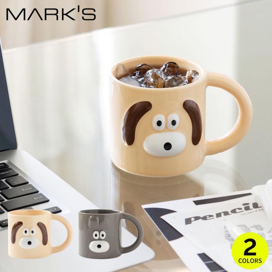 ブランチブラザー マグカップ ロマネ ROMANE 韓国雑貨 Brunch Brother コップ 犬 ウサギ ラビット 電子レンジ可 350ml 大人かわいい | MARK'S