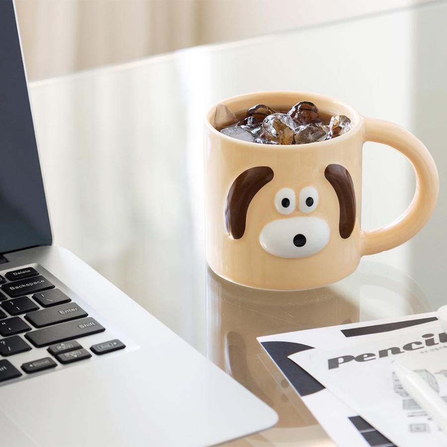 ブランチブラザー マグカップ ロマネ ROMANE 韓国雑貨 Brunch Brother コップ 犬 ウサギ ラビット 電子レンジ可 350ml 大人かわいい | MARK'S | 06