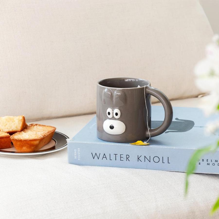 ブランチブラザー マグカップ ロマネ ROMANE 韓国雑貨 Brunch Brother コップ 犬 ウサギ ラビット 電子レンジ可 350ml 大人かわいい | MARK'S | 08