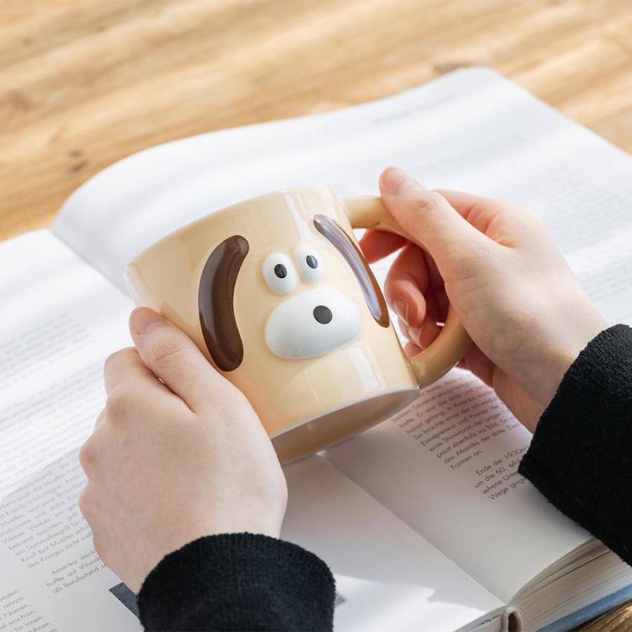 ブランチブラザー マグカップ ロマネ ROMANE 韓国雑貨 Brunch Brother コップ 犬 ウサギ ラビット 電子レンジ可 350ml 大人かわいい | MARK'S | 10