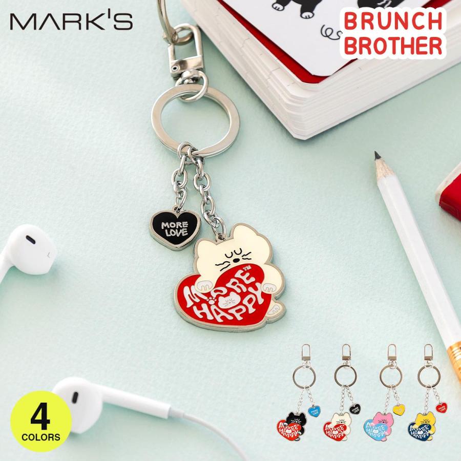 ブランチブラザー 限定展開 キーホルダー モグリィズ キーリング バッグチャーム 猫 ネコ キャラクター 亜鉛合金 韓国雑貨 Brunch Brother マークス | MARK'S