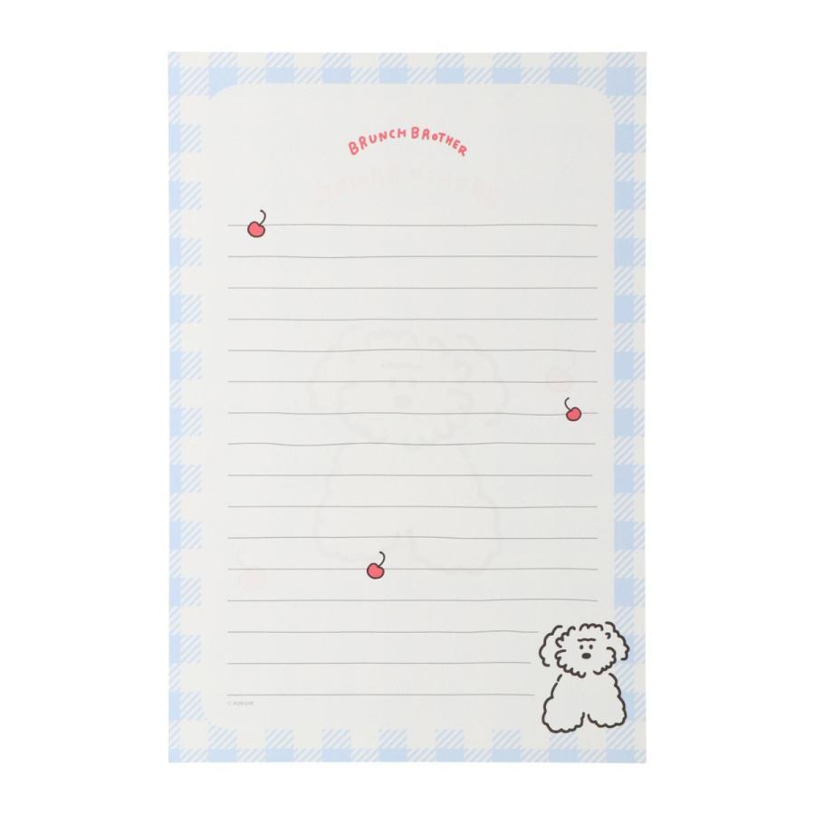 ブランチブラザー レターセット 犬 アニマル マスコット 手紙 封筒セット 韓国雑貨 ROMANE Brunch Brother キャラクター かわいい プレゼント ギフト | MARK'S | 06