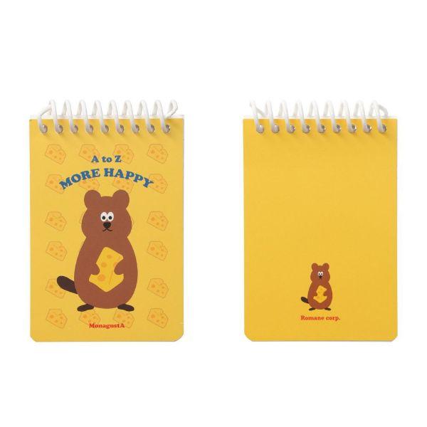 韓国作家　メモ帳 バラ売り MARK'S（マークス） リングメモ 文房具 メモ帳 ねこ ねずみ アニマル