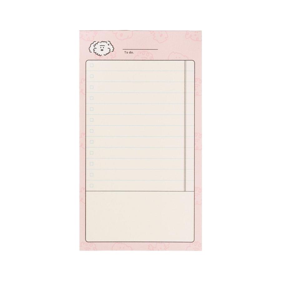 ブランチブラザー メモパッド メモ 100枚 罫線入り キャラクター 文房具 イエロー ピンク ブルー デスクメモ 145×80mm 韓国雑貨 Brunch Brother マークス | MARK'S | 02