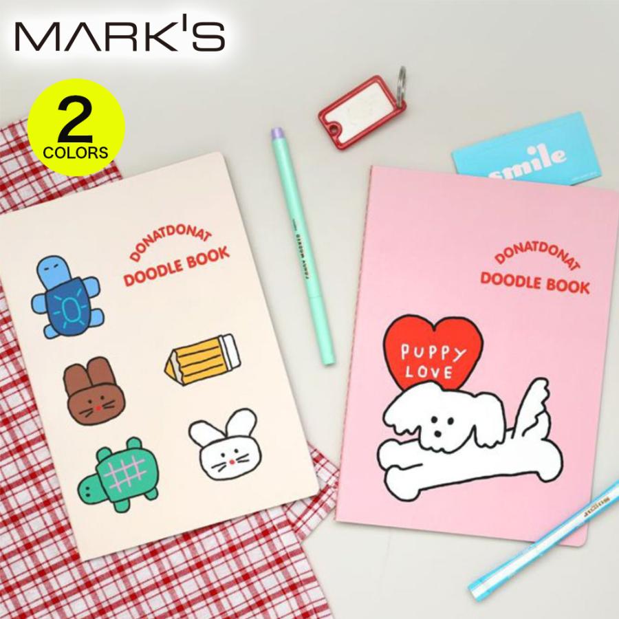 横罫ノート・A5 ベア 文房具 メモ帳 犬 アニマル ロマネ ROMANE Brunch Brother 韓国雑貨 ブランチブラザー ドナットドナット かわいい | MARK'S