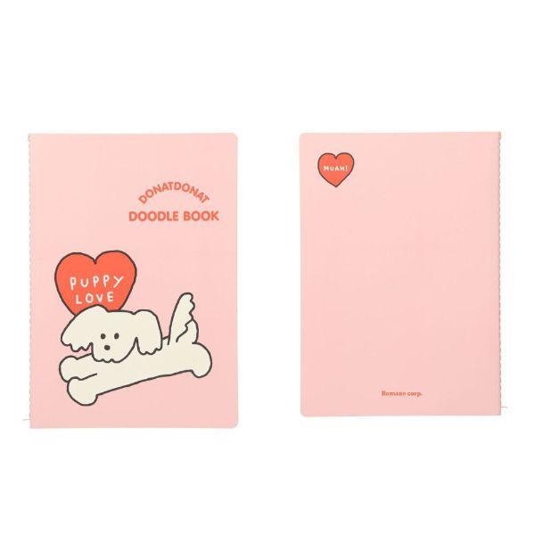 横罫ノート・A5 ベア 文房具 メモ帳 犬 アニマル ロマネ ROMANE Brunch Brother 韓国雑貨 ブランチブラザー ドナットドナット かわいい | MARK'S | 04