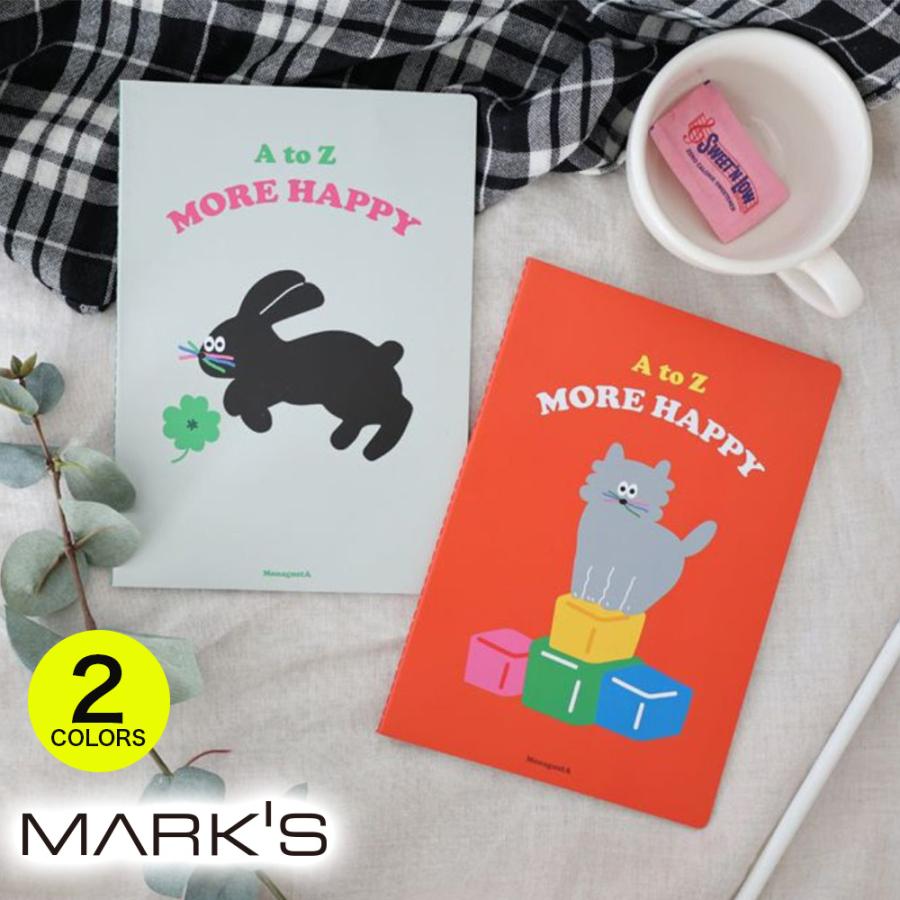 横罫ノート・A5 文房具 メモ帳 ねこ ねずみ アニマル ロマネ ROMANE Brunch Brother 韓国雑貨 ブランチブラザー モナグスタ かわいい | MARK'S