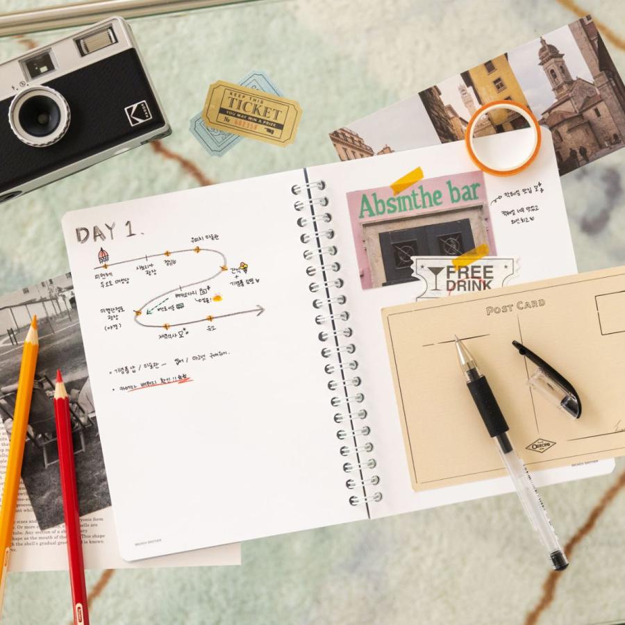 ブランチブラザー ノート・B6 メモ帳 トースト ダック イヌ 犬 コアラ キャラクター かわいい 韓国雑貨 横罫ノート ギフト プレゼント | MARK'S | 08