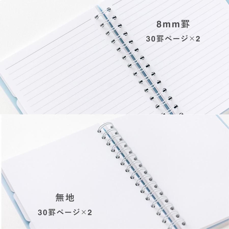 ブランチブラザー リングノート・A5 8mm罫線 無地 インデックス付き 120ページ キャラクター メモ帳 日記 新生活 韓国雑貨 Brunch Brother マークス | MARK'S | 05