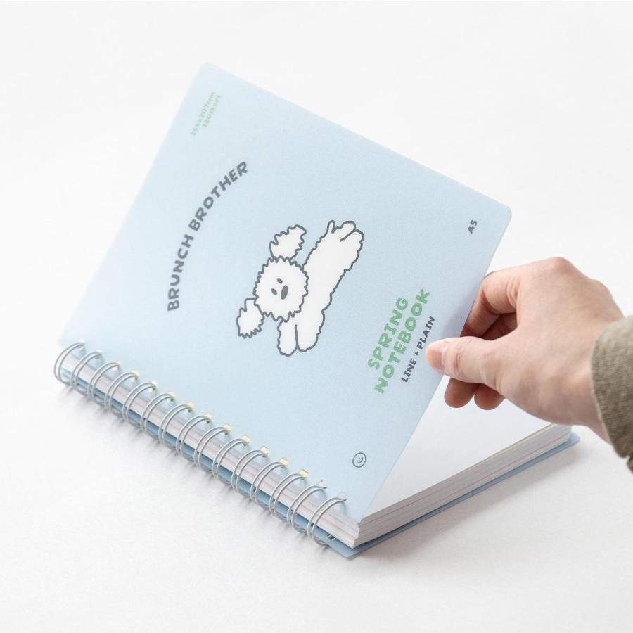 ブランチブラザー リングノート・A5 8mm罫線 無地 インデックス付き 120ページ キャラクター メモ帳 日記 新生活 韓国雑貨 Brunch Brother マークス | MARK'S | 06