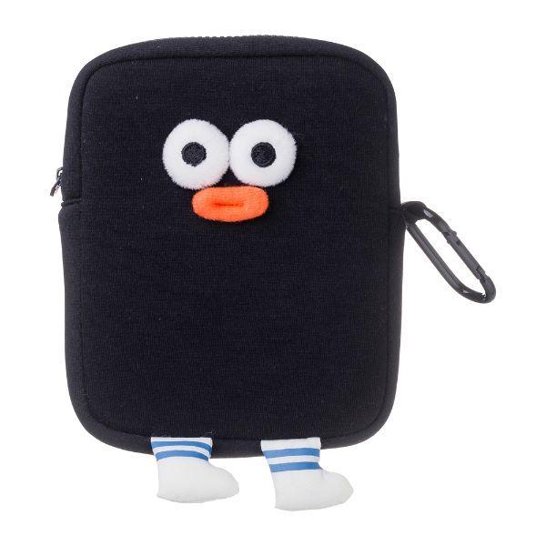 キャラクター顔デザインポーチ おぱんちゅうさぎ ミニBOXポーチ スクエアクリアポーチ B 可哀想