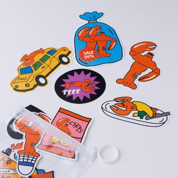 MARK'S（マークス） ビッグステッカー B・クラブ 韓国雑貨 ザリガニ 海