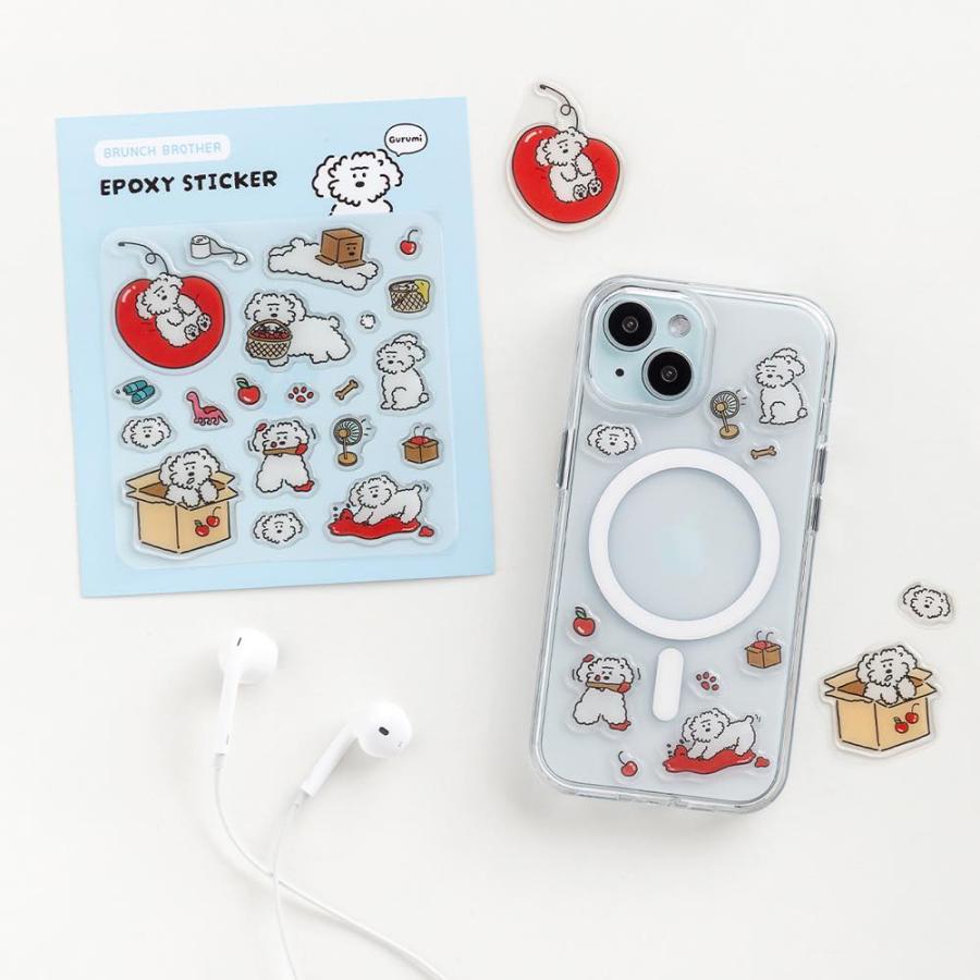 ブランチブラザー エポキシステッカー ロマネ ROMANE 韓国雑貨 Brunch Brother シール 犬 くま ベア ひよこ うさぎ コアラ キャラクター | MARK'S | 15