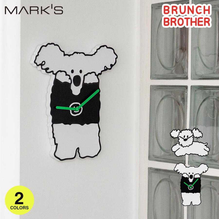 ブランチブラザー オンライン限定 ウォールクロック ペッパー・ココ 壁掛け時計 保証書付き アナログ 新生活 ギフト 韓国雑貨 Brunch Brother マークス | MARK'S