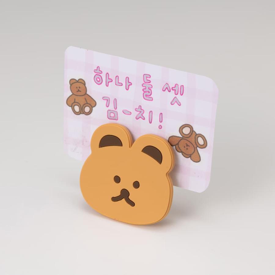 MARK'S（マークス） ラバークリップ メモ パン くま 犬 猫 ウサギ