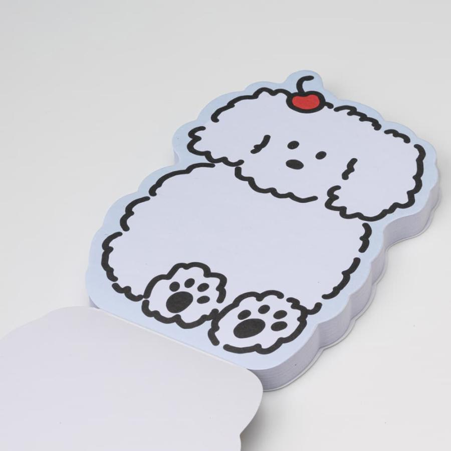 MARK'S（マークス） ダイカットメモパッド メモ帳 パン くま ベア 犬