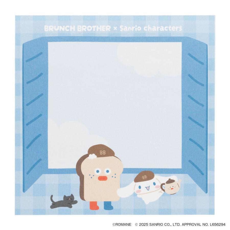 ブランチブラザーｘサンリオキャラクターズ メモパッド 100枚綴り ミニ メモ帳 机上文具 伝言メモ プチギフト かわいい おしゃれ マークス | MARK'S | 01