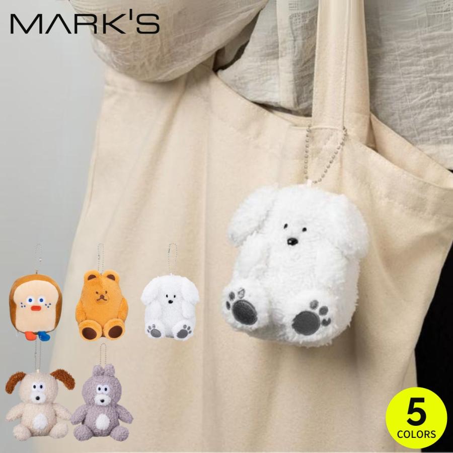 MARK'S（マークス） ぬいぐるみマスコット キーホルダー パン くま 犬