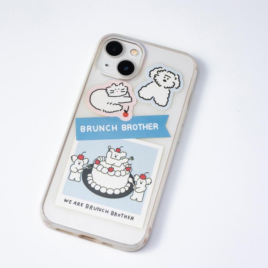 ブランチブラザー ステッカー シール セット パン くま 犬 猫  ROMANE 韓国雑貨 Brunch Brother ブランチブラザー マークス | MARK'S | 05