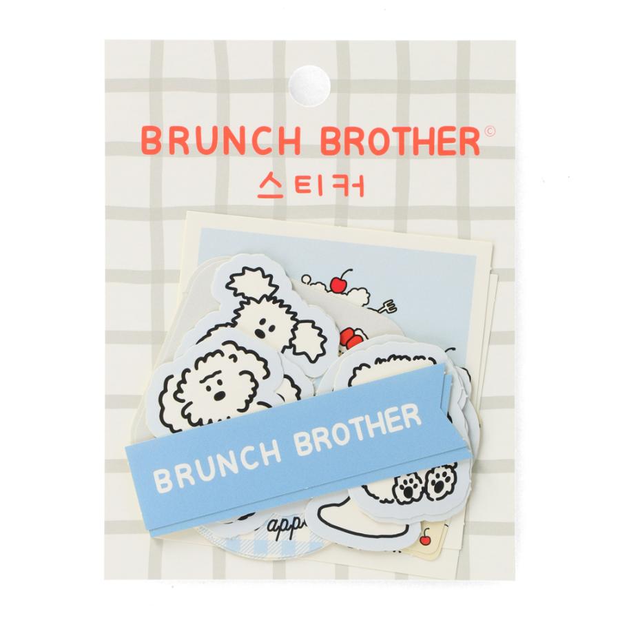 ブランチブラザー ステッカー シール セット パン くま 犬 猫  ROMANE 韓国雑貨 Brunch Brother ブランチブラザー マークス | MARK'S | 08
