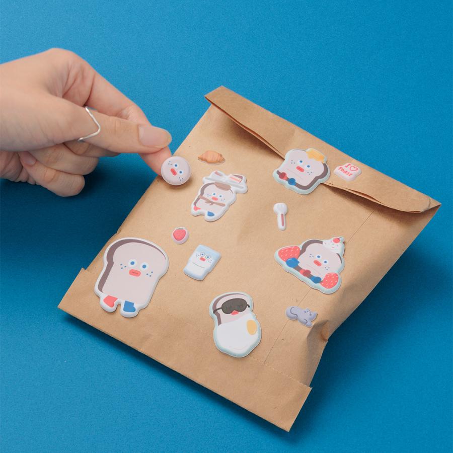 ブランチブラザー ふわもこシール ステッカー 立体 ぷっくり ぷくぷく ぷっくりシール 厚み 韓国雑貨 かわいい おしゃれ 手帳デコ デコレーション マークス | MARK'S | 08