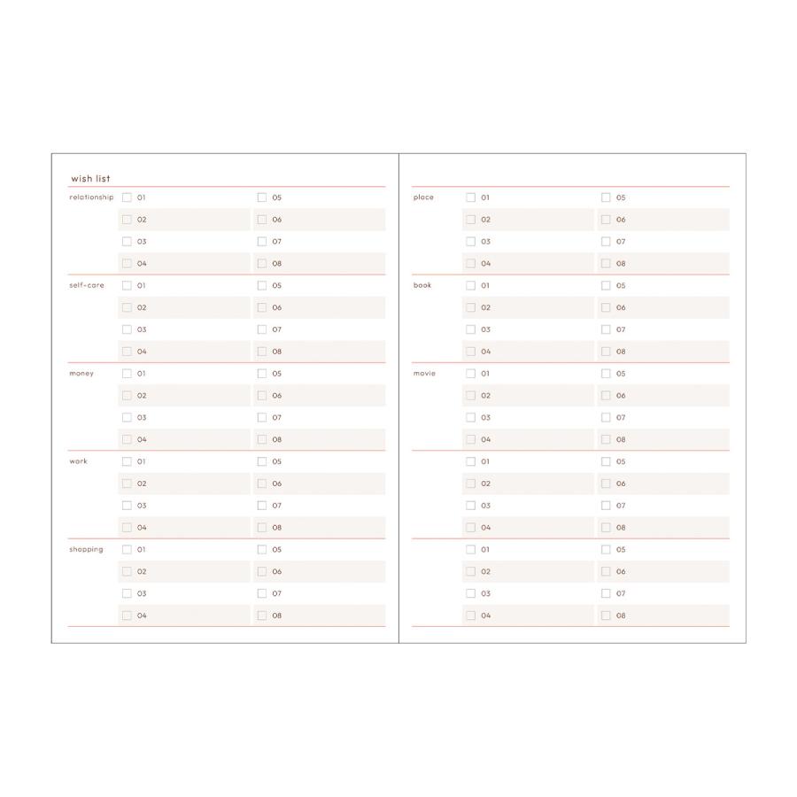 マークス 手帳 スケジュール帳 日付フリー 2日1ページ A6正寸 日付フリー・ウィークリースケジュール クリアスライドジッパー パステルカラー | MARK'S | 07