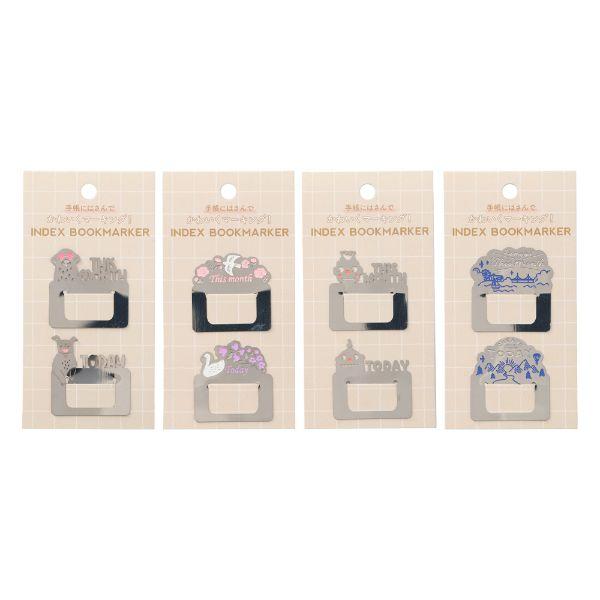 ファンログ インデックスブックマーカー クリップ しおり メタル 文房具 かわいい おしゃれ マークス 手帳デコ | MARK'S | 06