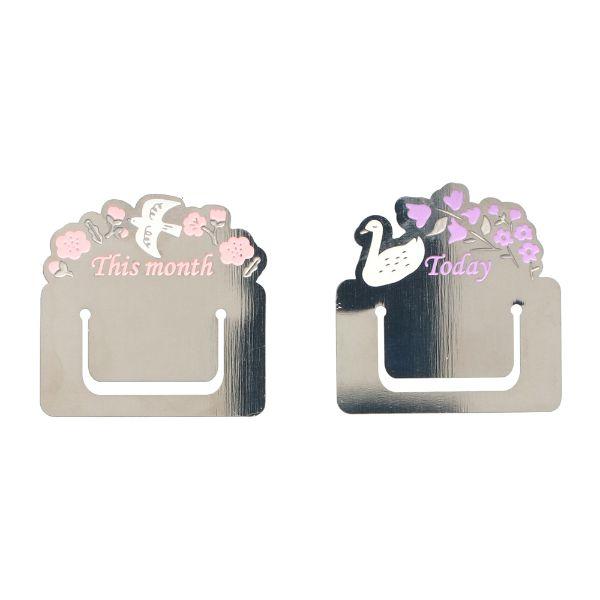 ファンログ インデックスブックマーカー クリップ しおり メタル 文房具 かわいい おしゃれ マークス 手帳デコ | MARK'S | 02