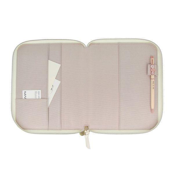 ポールアンドジョー  母子手帳 お薬手帳 手帳カバー セミA5 週間ノート用 クリザンテーム・ホワイト リフィル(レフィル)別売り EDiT | PAUL&JOE | 08