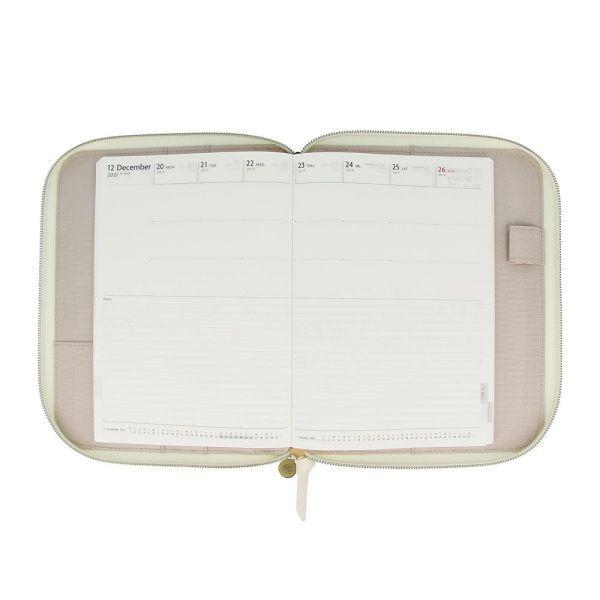 ポールアンドジョー  母子手帳 お薬手帳 手帳カバー セミA5 週間ノート用 クリザンテーム・ホワイト リフィル(レフィル)別売り EDiT | PAUL&JOE | 09