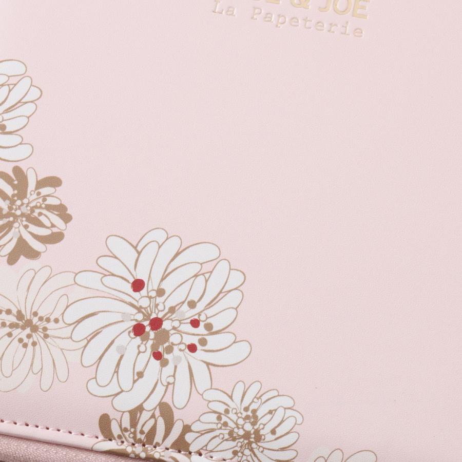 EDiT 手帳カバー 週間ノート用 セミA5 ポール ＆ ジョーラ・パペトリー ＜クリザンテーム・ペールピンク＞  リフィル(レフィル)別売り PAUL＆JOE 花柄 | PAUL&JOE | 03