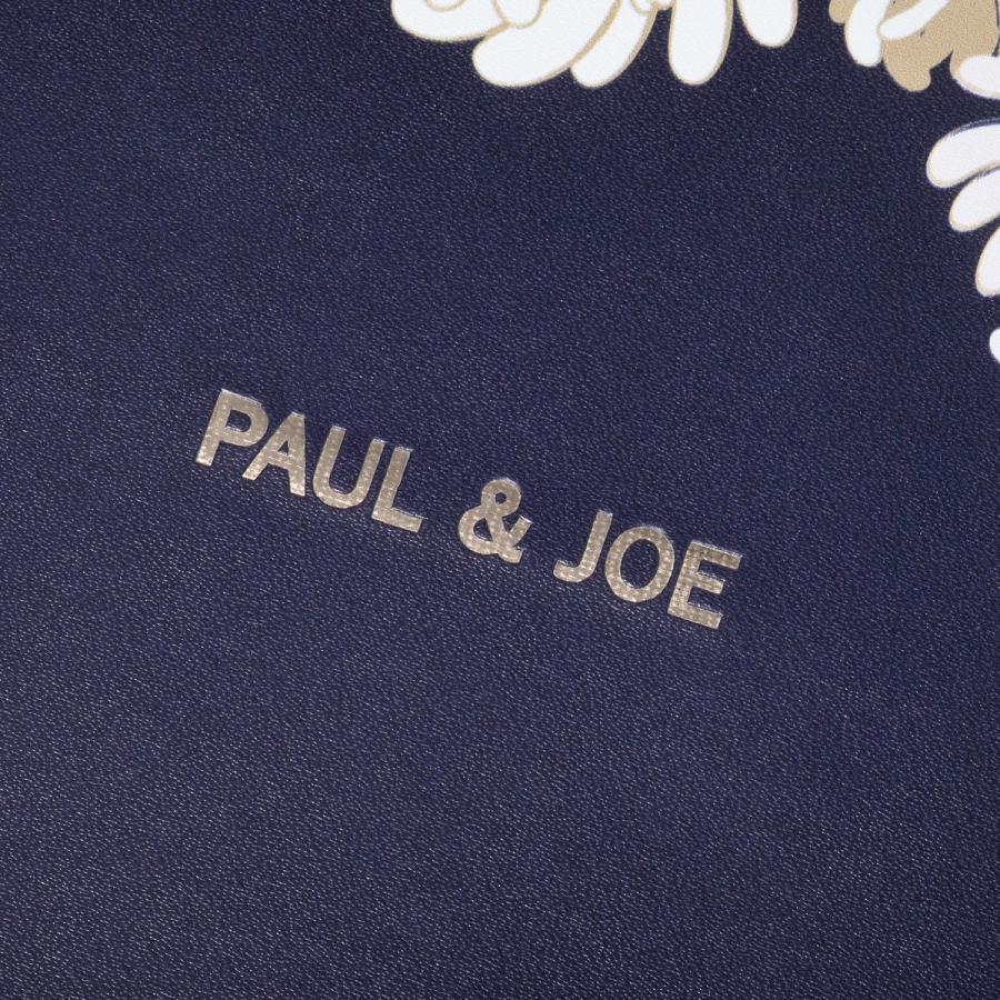 EDiT 手帳カバー 週間ノート用 セミA5 ダイアリーカバー ポール&ジョー  クリザンテーム・ネイビー ラウンドジップ ペンホルダー付き カードポケット付き | PAUL&JOE | 03