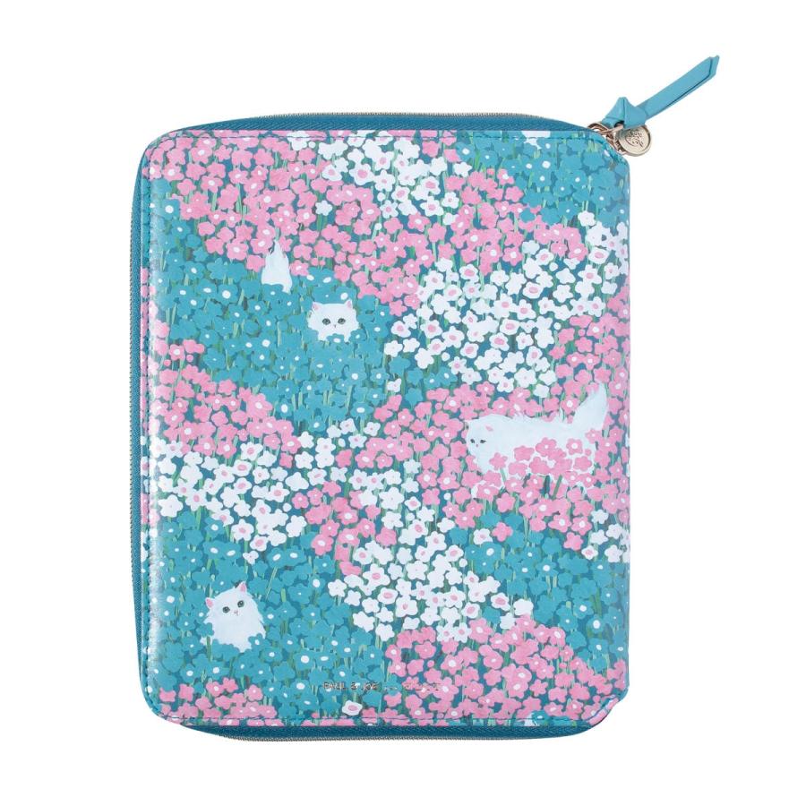 EDiT 手帳カバー 週間ノート用 セミA5ダイアリーカバー ポール&ジョー  ハイド・アンド・シーク ラウンドジップ ペンホルダー付き カードポケット付き | PAUL&JOE | 01