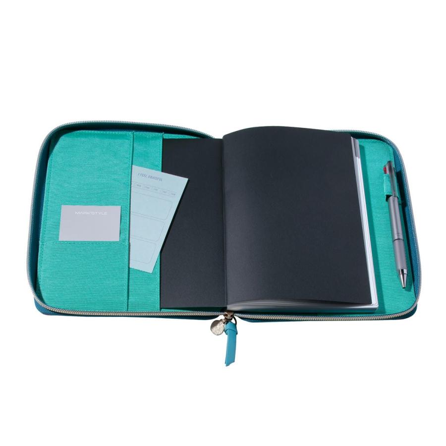 EDiT 手帳カバー 週間ノート用 セミA5ダイアリーカバー ポール&ジョー  ハイド・アンド・シーク ラウンドジップ ペンホルダー付き カードポケット付き | PAUL&JOE | 06